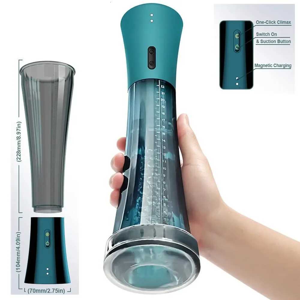 Vacuum Pump Blowjob Machine Masturbation Cup Automatic Sucking Male Masturbator Penis Extender Sex Toys for Men Adult Goods 18+ XJ250819