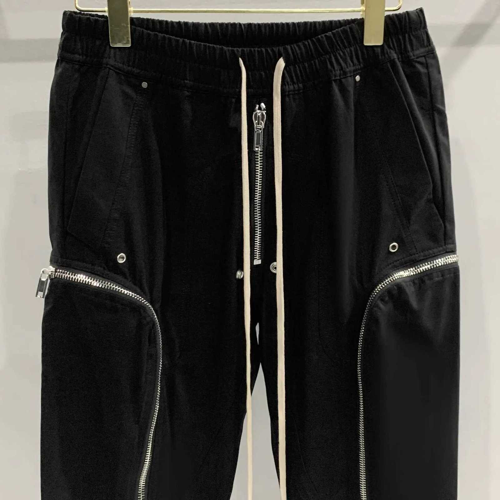 PFNW Mens Trousers Darkwear Heavy Multi-Zipper Side Pocket Biker Functional Slim Pencil Pants Unisex Casual Long Pants 28W5604 W250819