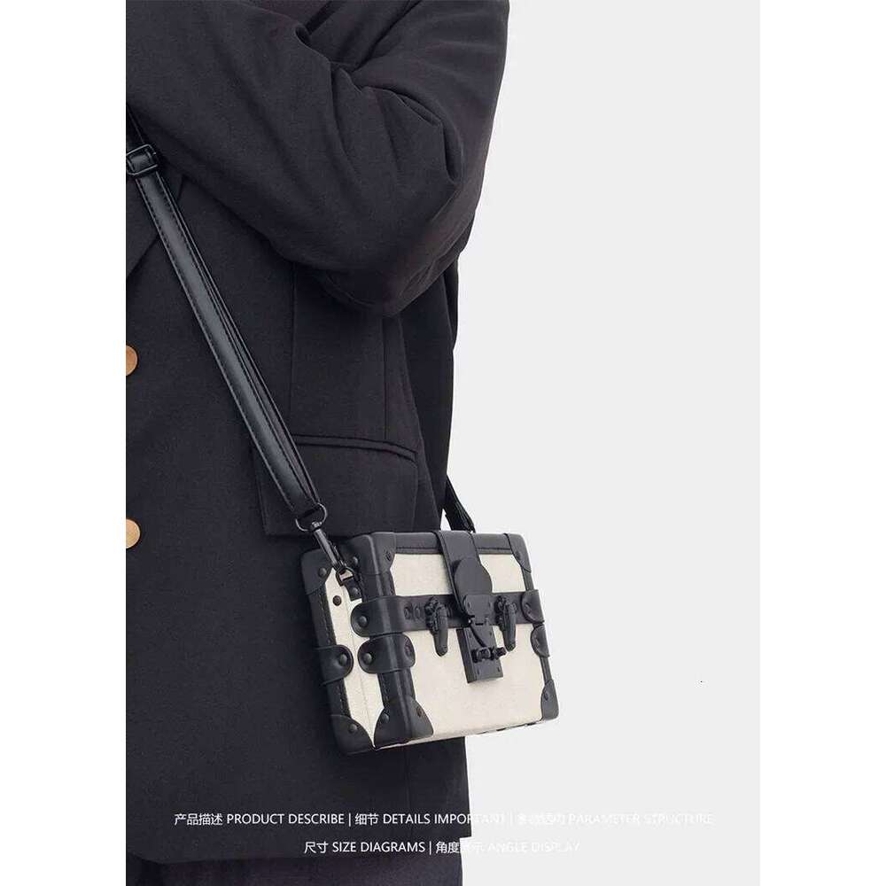 Stylish Bag For All Charming Retro Small Box Style Versatile Single Shoulder Crossbody Carry High End Texture
