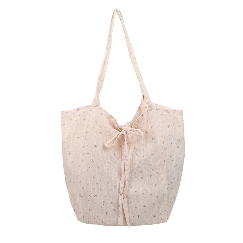 2025 Autumn Sweet Flower Canvas Bag Sweet Student Shoulder Bag Blue Atmosphere Beach Vacation Bag Women's Crossbody Bag Designer Bag Women's