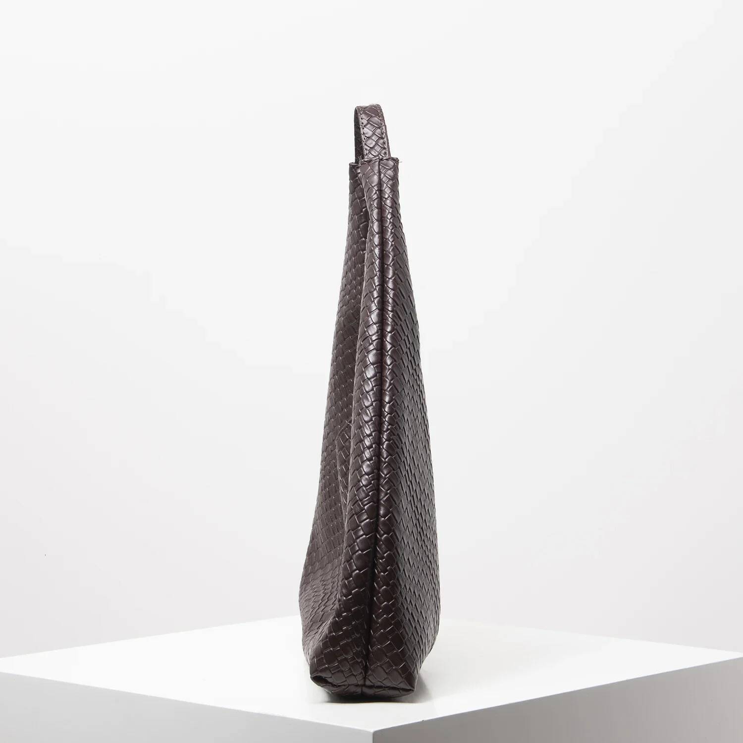 Women's Retro Faux Leather Braided Shoulder Capacity Casual Underarm Large Tote Bag, Daily Commuter Ba