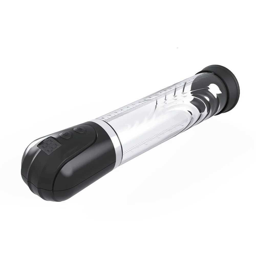 230mm Ultra-long Vacuum Pump Electric Penis Pump Male Masturbator Dick Extender Penis Enlargement Pump Trainer Sex Toy for MenXJ250819