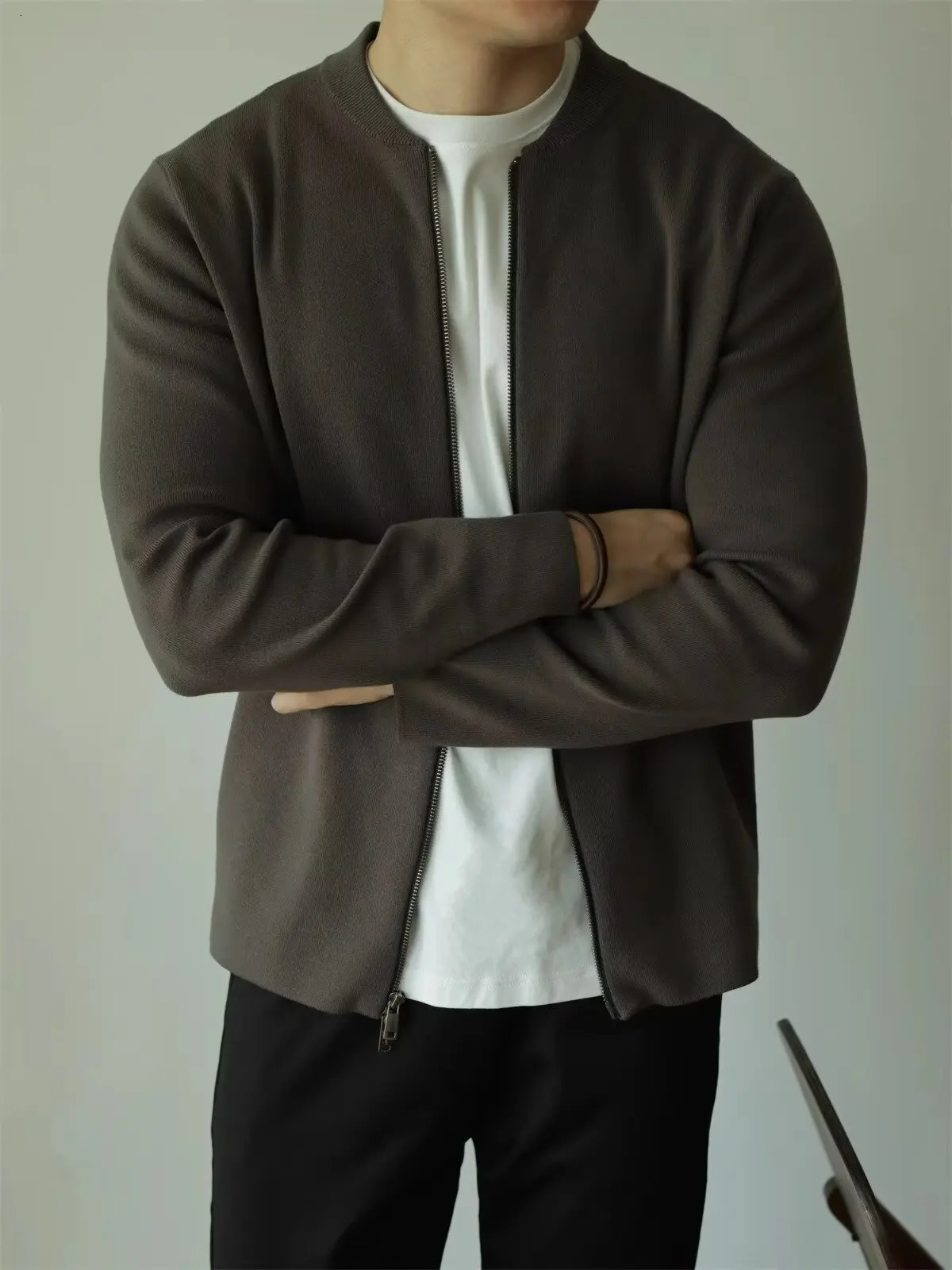 y Sweater Coat Casual Man Clothes Cardigan Men Mens Clothing Sweatshirts for Jackets Knit Zipup Knitwear 250819