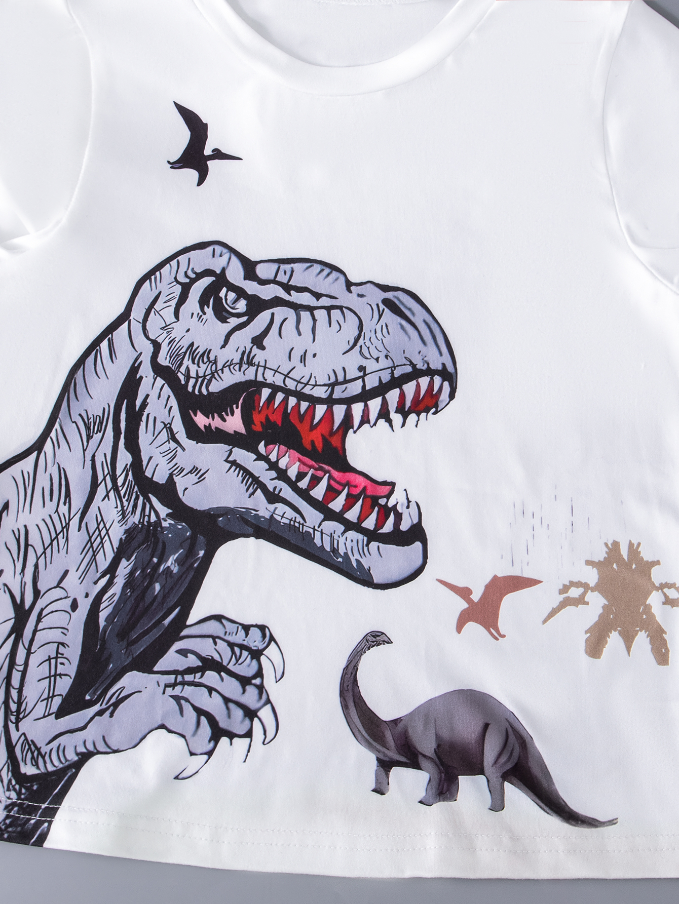 Breathable Quick-Dry Short-Sleeve Shirt Sets for Boys & Girls - Printed Patterns