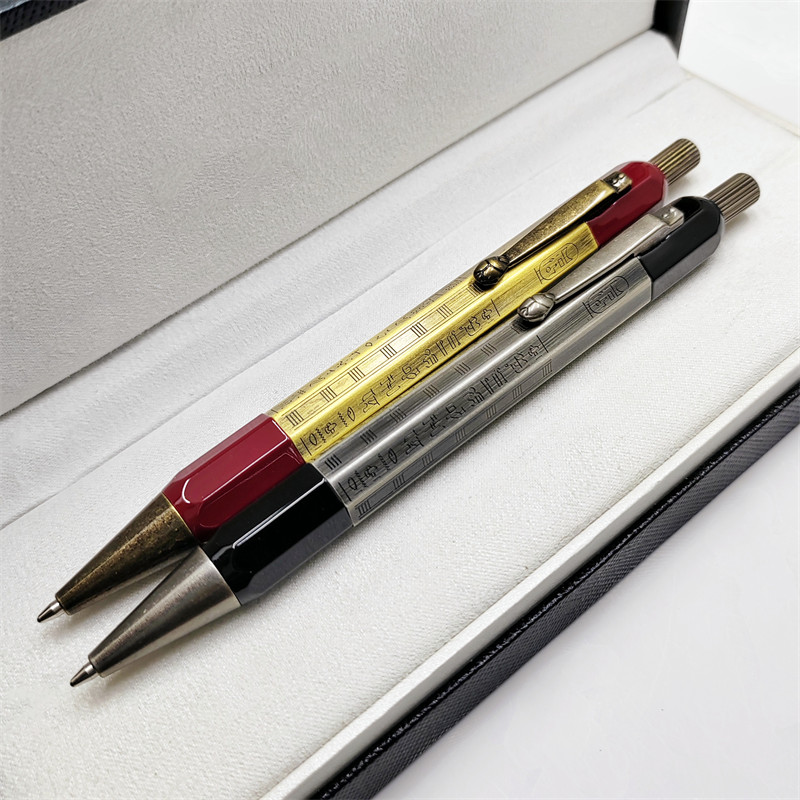Unique Egypt Style Letter Metal Carving Design Ballpoint Pen Writing Rollerball Pen Office School Supplies With Serial Number