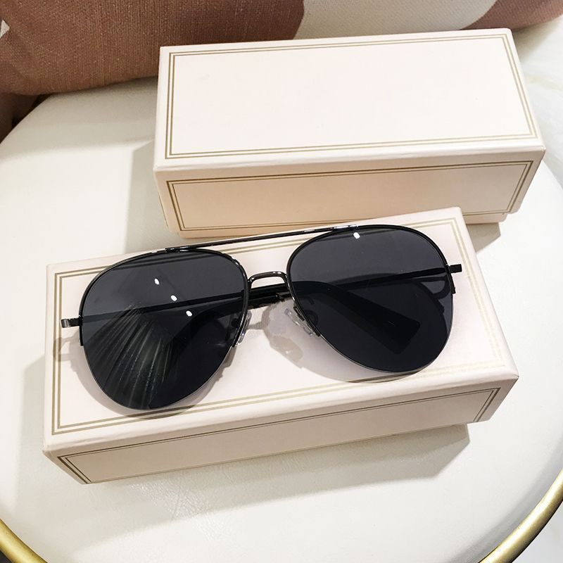 European And American Ins Style Sunglasses Men's Pilot Toad Mirrors Avant-garde Fashion Sunglasses Sun Protection Sunglasses