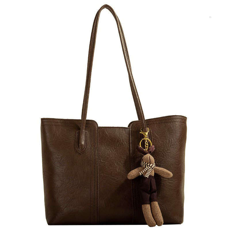 High-Quality Texture Spring Summer Large Capacity Shoulder 2025 New Trend Soft Leather Versatile Commuter Tote Bag