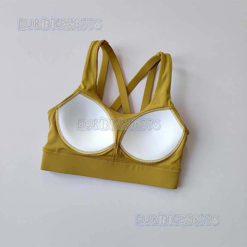 High-strength Shockproof Sports Bra Adjustable Sports Bra Running Fitness Nude Feel Beautiful Back Yoga Vest Women H250819