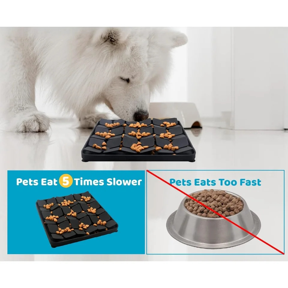 Dog Food Slow Feeder Sniff Mat with Suction Cup for Train Your Dogs Senses Anti-choking Silicone Snuffle Mats Pet Accessories 250813