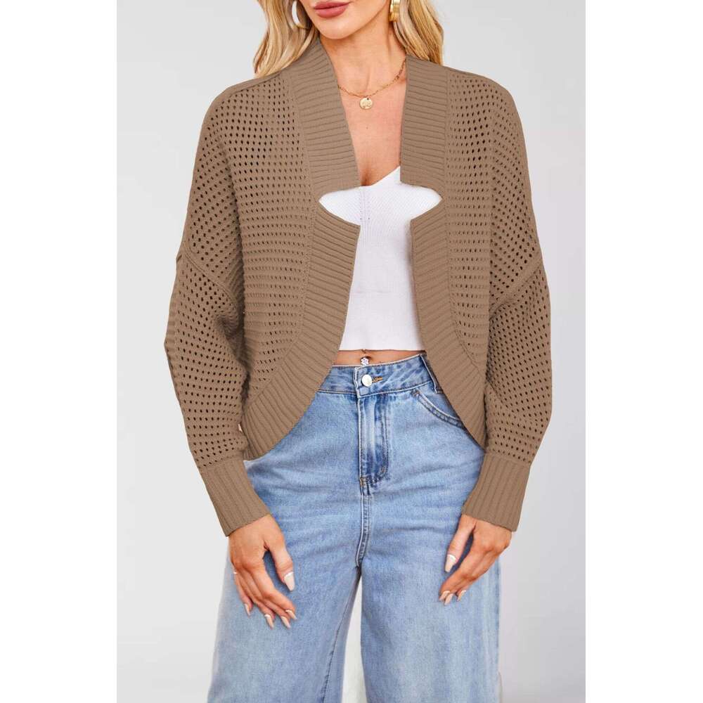 New Women's Fashion Batwing Sleeve Knitted Cardigan Sweater For Autumn And Winter B5