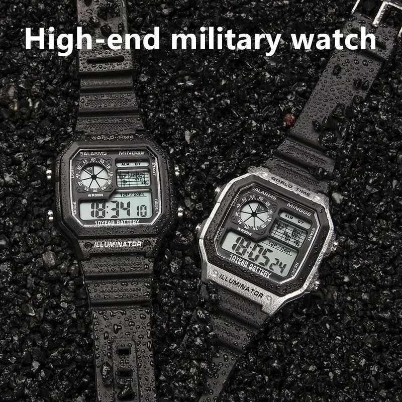 Military Digital Watches Men Sports Luminous Chronograph Waterproof Ultra-thin Male Electronic Wrist Watches Relogio Masculino 250819