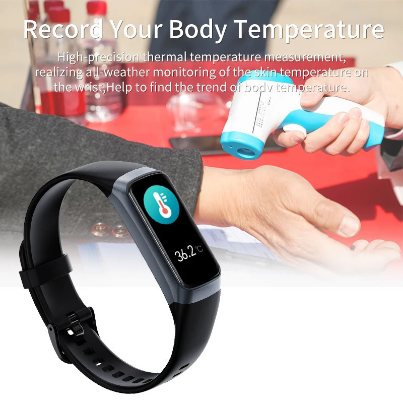 LIGE Amoled Smart Watch Smartwatch Band Women Heart Rate Blood Waterproof Connected Smart Bracelet Sport Fitness Tracker Watch 250819