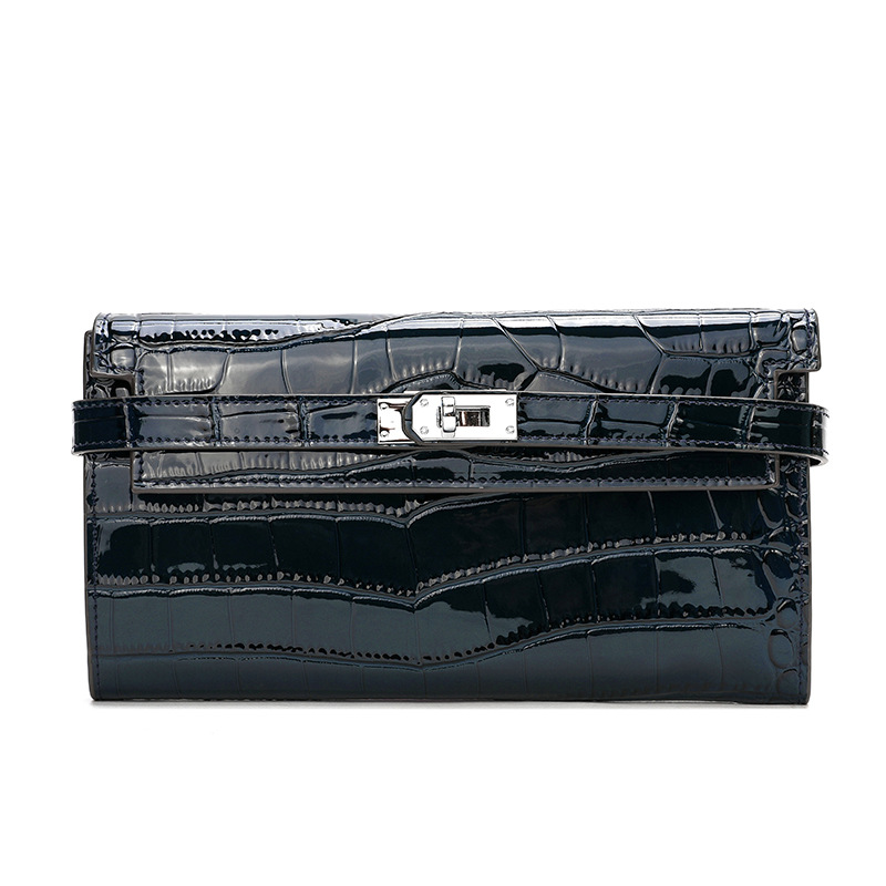 Letter Designer Luxury bag 2025 New Crocodile Pattern Handbag Large Capacity Composite Leather Long Women's Wallet Fashion Versatile lady party business