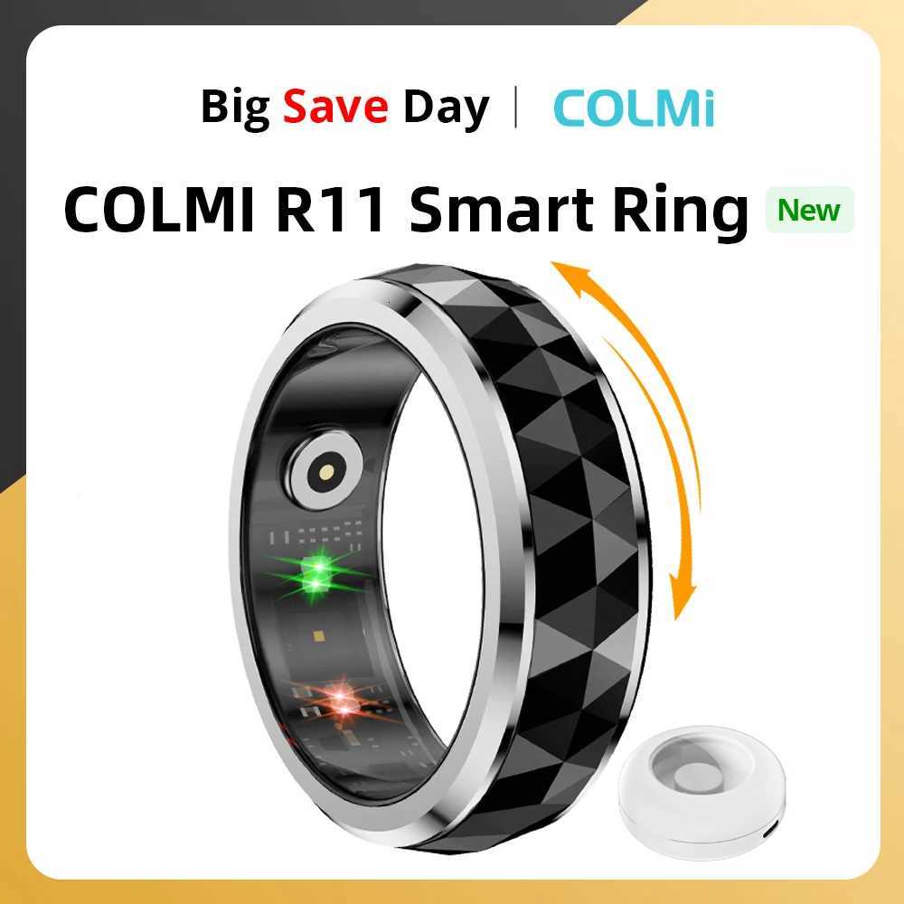 11 Smart Ring Fidget Spinner Anxiety Relief Ring with Charging Case for Men Health and Sleep Monitor 5ATM Waterproof W250819