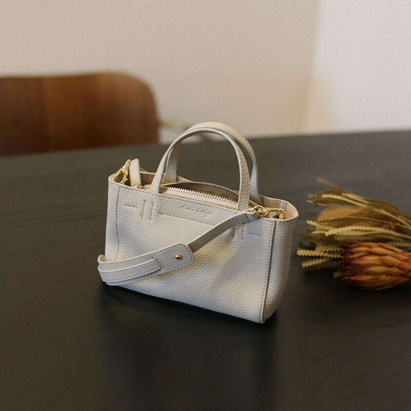 2025 Spring/Summer New French Style Mini Tote First Layer Cowhide Fashion Handbag Genuine Leather Women's Shoulder Crossbody Bag