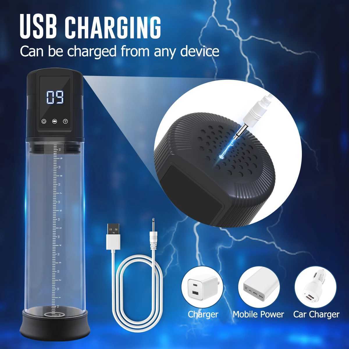 100% Waterproof Electric Penis Pump Increase Penis Pump Enlargement Extend Pump 5 Suction Levels Silicone Jumping Egg For Man XJ250819