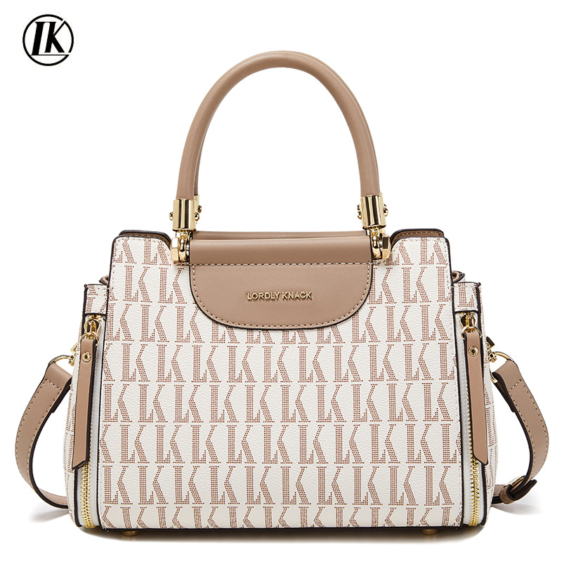 LORDLY KNACK designer bag light luxury genuine leather handbag versatile high-quality vintage fashion trend lady bag for woman