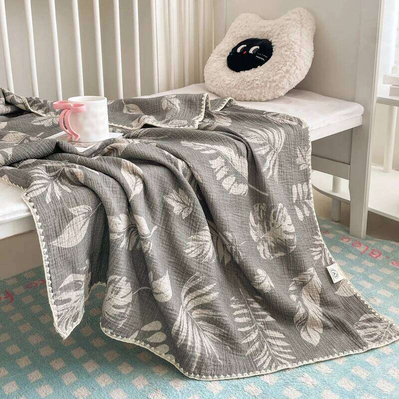 Floral Cotton Throw Blanket for Baby Adult,Summer Quilt,Leaf Bed Cover Home Outdoor Bedding Drop Shipping frazadas infantiles