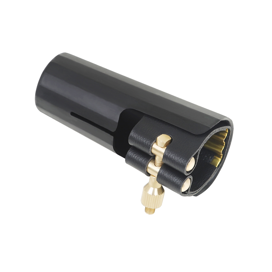 Alto Sax Soprano Saxophone Clarinet Reeds Metallic Leather Clamps Cap Clip Parts Fastener Ligature Mouthpiece Clamp - view 8