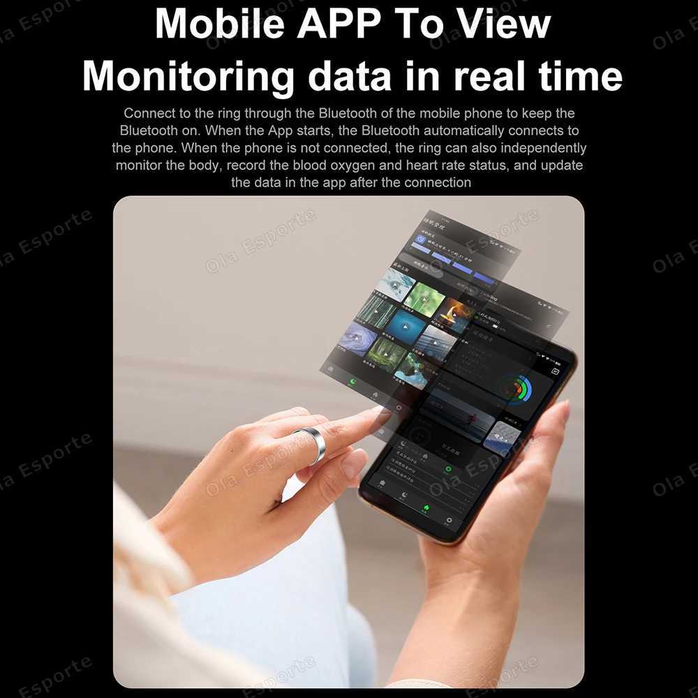 2025 New Smart Ring 10ATM Waterproof Camera Video Control Heart Rate Health Monitor Multi Sport Modes GPS Tracking For Men Women W250819