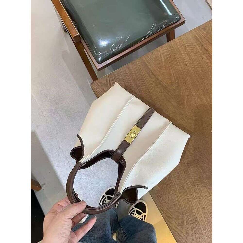 High-end Basket Canvas For Women 2024 New Large Capacity Handbag Tote Crossbody Commuter Bag