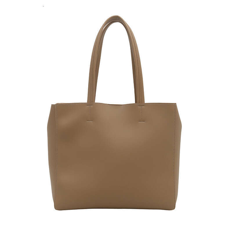 Large Capacity Simple Soft Leather Tote for Women 2025 Summer Fashion Versatile Shoulder Underarm Bag