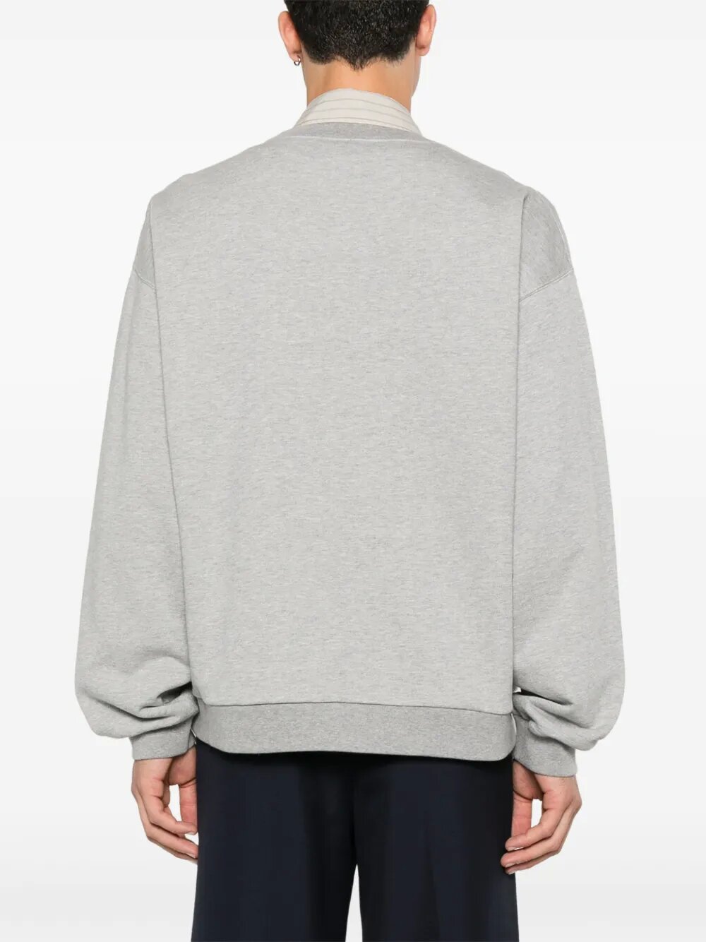 Trendy Printed Hoodie Men's Hoodie Version Simple Letter Design American Versatile Crew Neck
