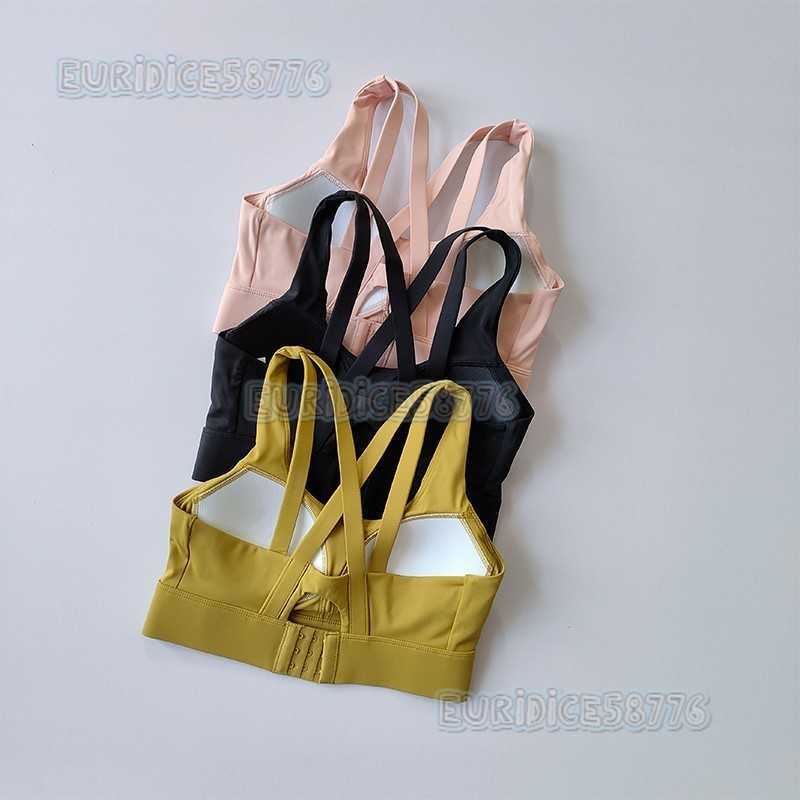 High-strength Shockproof Sports Bra Adjustable Sports Bra Running Fitness Nude Feel Beautiful Back Yoga Vest Women H250819