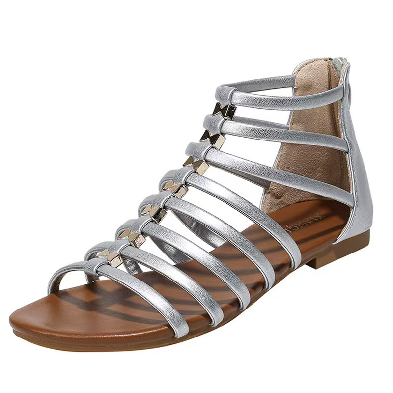 Designer slippers Women Sandals Women's Summer Breathable Increase Thick Bottoming Hollow Buckle Shoes Flat Hollow out slides Comfortable sandals