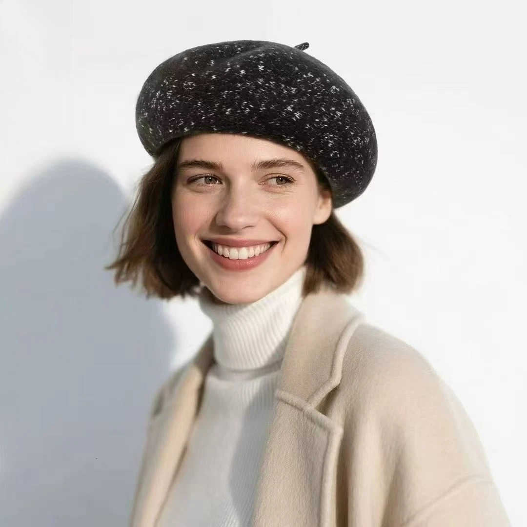 6 Colors Winter Beret Female Cap Autumn Winter Wool Hat For Women Top Quality Soft Warm Matched Fashion Boina Gift 250819