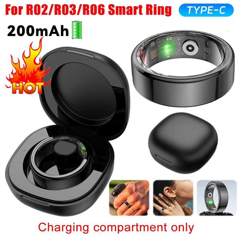 200mAh Wireless Charging Case Replacement Charger Case Cradle Dock Station for R02/R03/R06 Smart Ring W250819