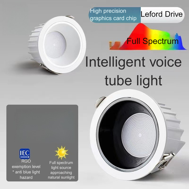 Corridor narrow border glare downlight, led embedded hole light, ceiling light, no main light, new product special offer, anti-glare led 19