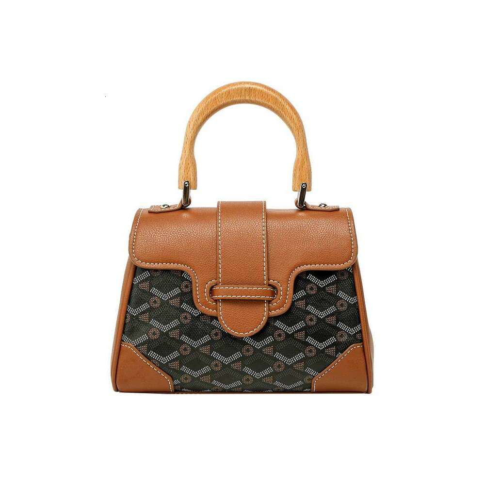 Designer Bags Fashion brand Popular Classic Printing Pattern Newly Trendy Bamboo handle Genuine leather with old patterns women Shoulder crossbody han