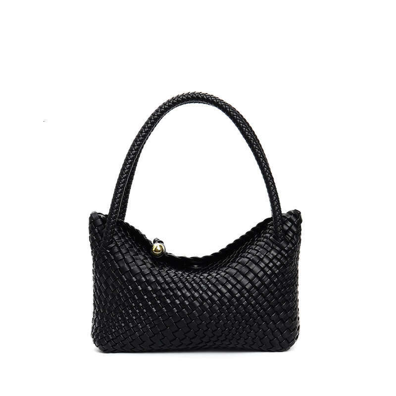Leather Bag Women Handbag Braided Bag Woven Fashion Handbag For Women Niche Design Shoulder Underarm High End Lunch Box Bag