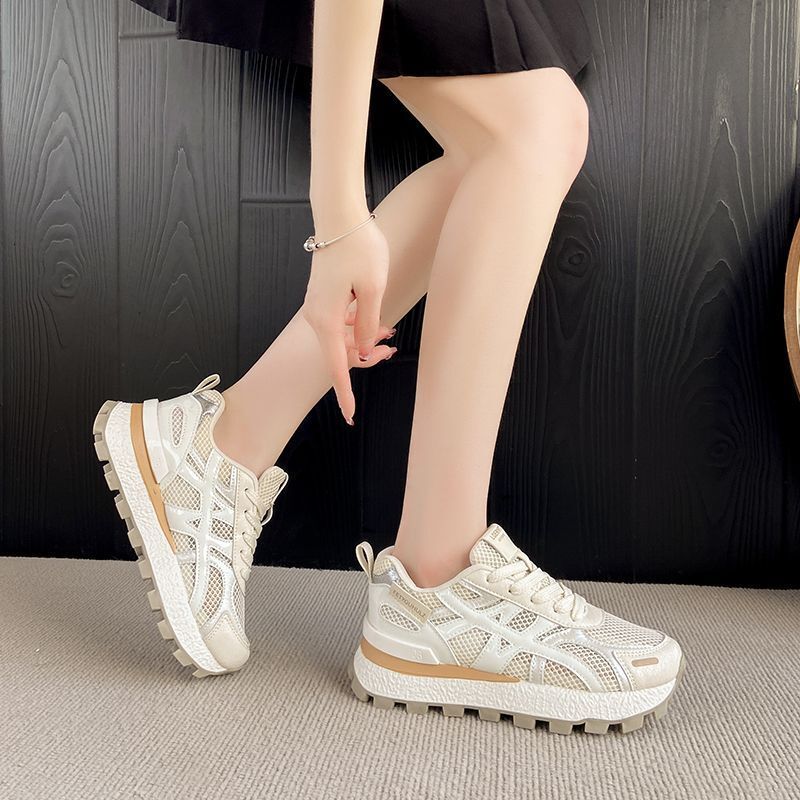2025 New Summer Casual Shoes Multi functional Comfortable Sports Shoes Designer Shoes Thick soled Increased Mesh Breathable Shoes