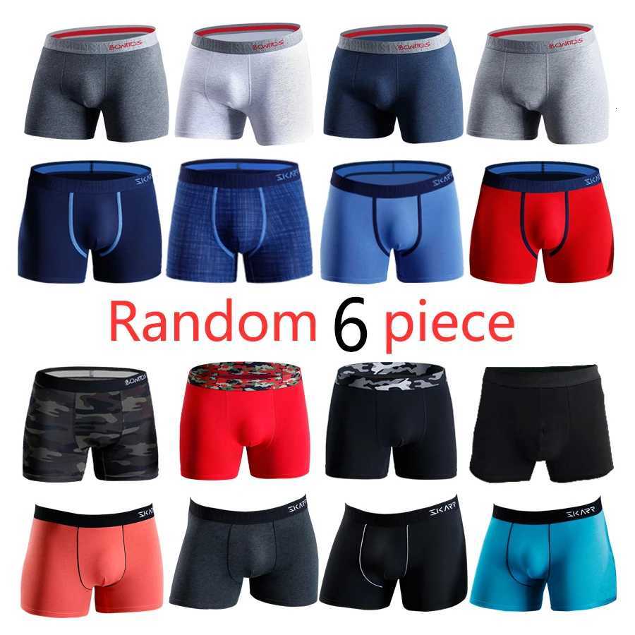 6pcs Random Boxers Mens Underpants Cotton Underpants for Men Square Underwear Men Boxer Shorts Sexy Mens Boxershorts W250819