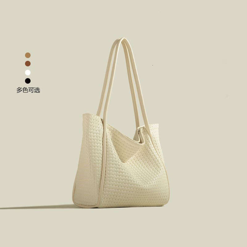 2025 Designer Spring Bags and Summer New Large Capacity Women's Fashion Simple Shoulder Texture Class Commuting Tote Bag