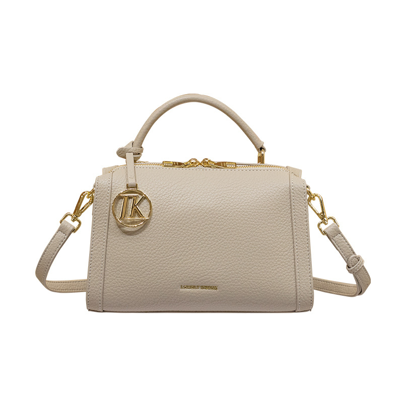 LORDLY KNACK designer bag luxury genuine leather casual Boston bag versatile high-quality fashion classic handbag for woman
