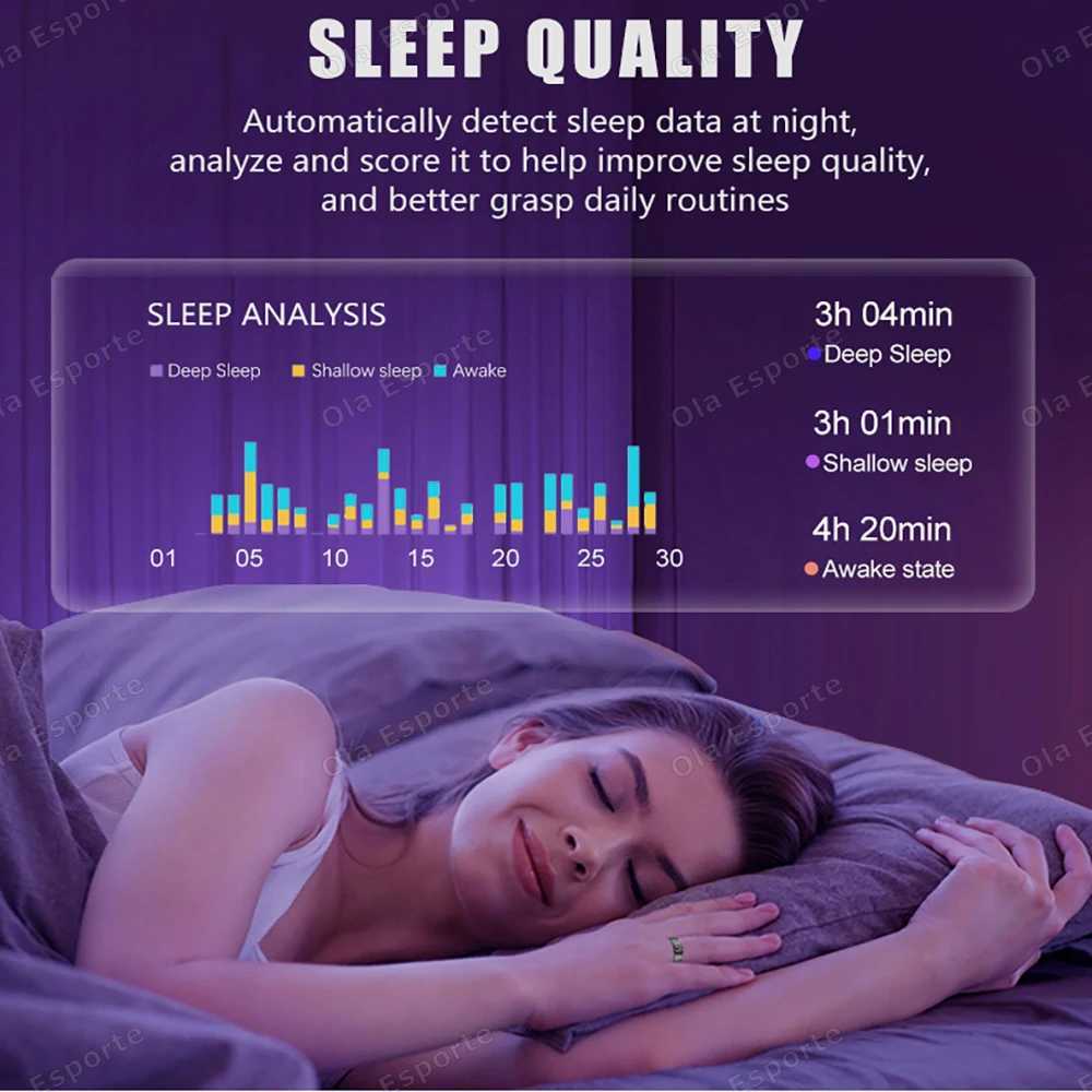 New SR08 Smart Ring Touch Display Screen 5ATM Waterproof Bluetooth Health Monitor Gesture Control Multi Sport Modes Smart Ring W250819