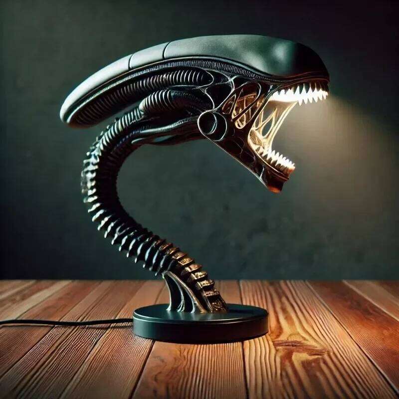 2025 Uniquely designed alien creature bedroom home lamps, resin decorative items and ornaments