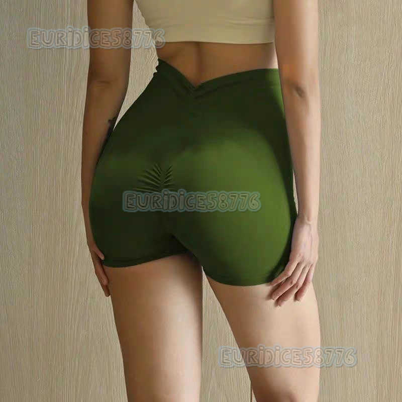 Summer Yoga Sports Shorts Peach Hip Outerwear Fitness Pants Women Three-quarter High Waist Hip-lifting Running Quick-dry Shorts H250819