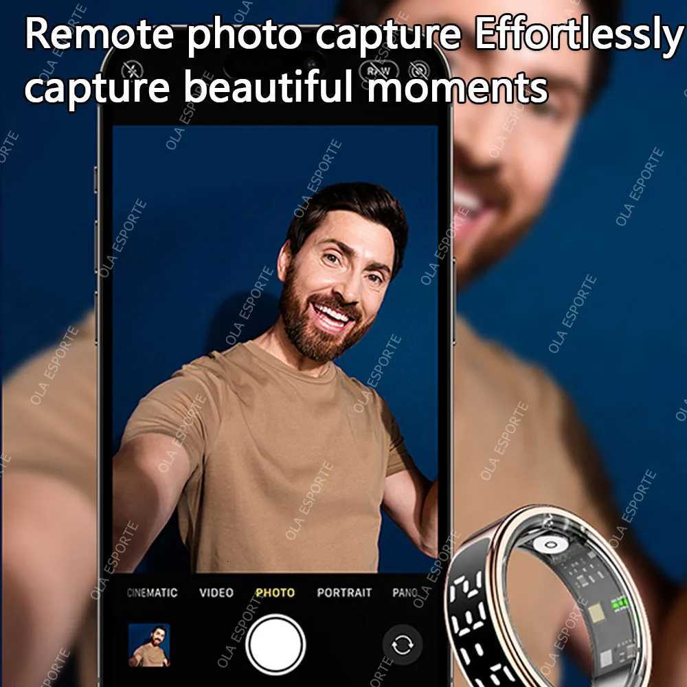 New R13 Smart Ring Men Women Display Screen Gesture Swipe Video Smart Ring Waterproof Heart Rate Sleep Health Monitor Rings 2025 W250819