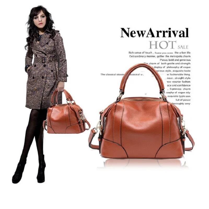 First Layer Of Cowhide Women Handbag 2025 New Design Shoulder Ladies Genuine Leather Female Crossbody Bag Shopping