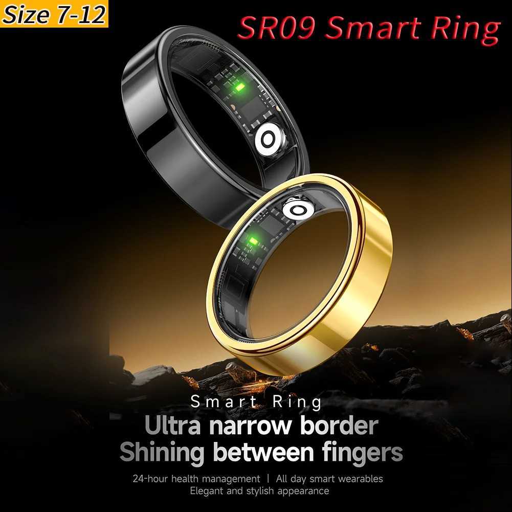 Fashion SR09 Smart Ring Health Tracker Bluetooth-Compatible 5.1 Health Ring Sport Fitness Sleep Monitor for Android IOS W250819
