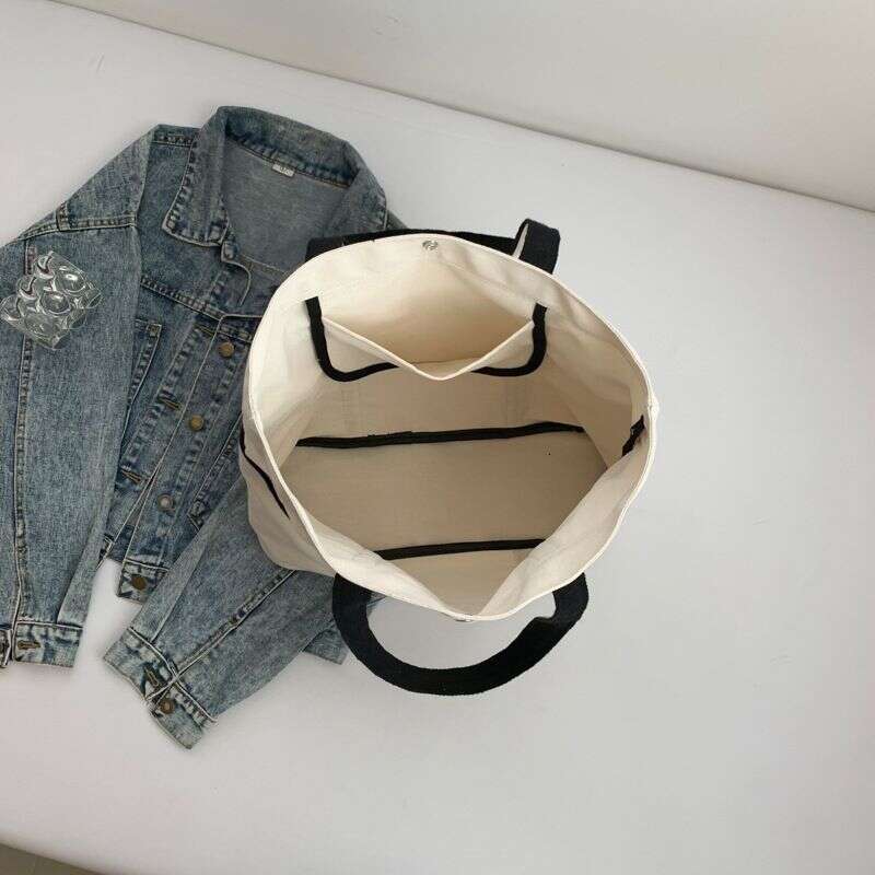 Canvas women new large capacity tote trendy handbag travel fashionable commuter bag