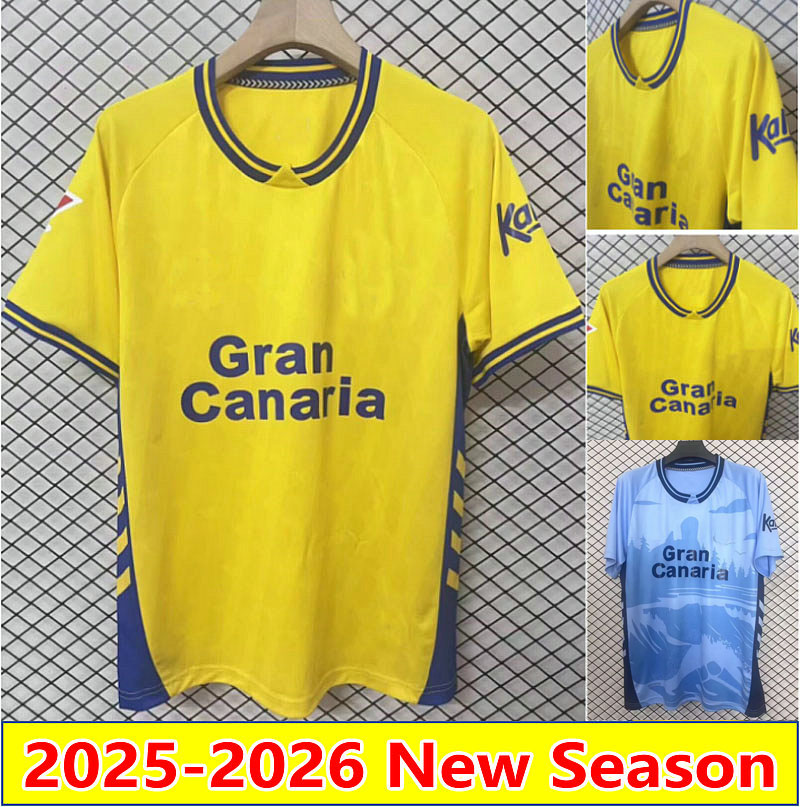 25 26 Las Palmas Soccer Jerseys HERRERA SANDRO Vieira Jesus Mesa Las Palmass home away 3rd Las Palmas football mens size S-4XL camesita de foot