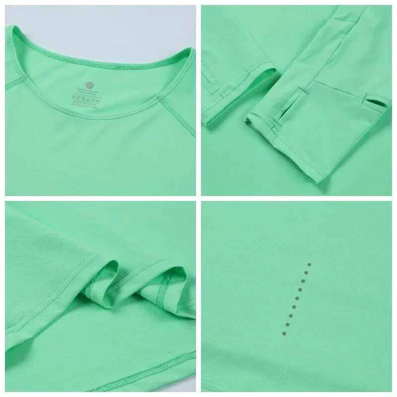 Men Marathon Running T-Shirt Long Sleeve Anti-Uv Quick Dry Workout Top Fiess Training Suit With Thumb Hole Anti-Static Cuff