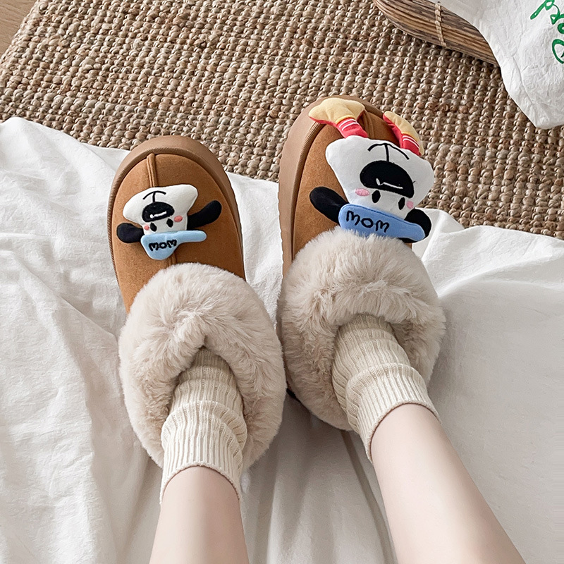 new Free delivery designer woman cotton boots Fashionable snow boots with fleece for slimming and comfortable warmth