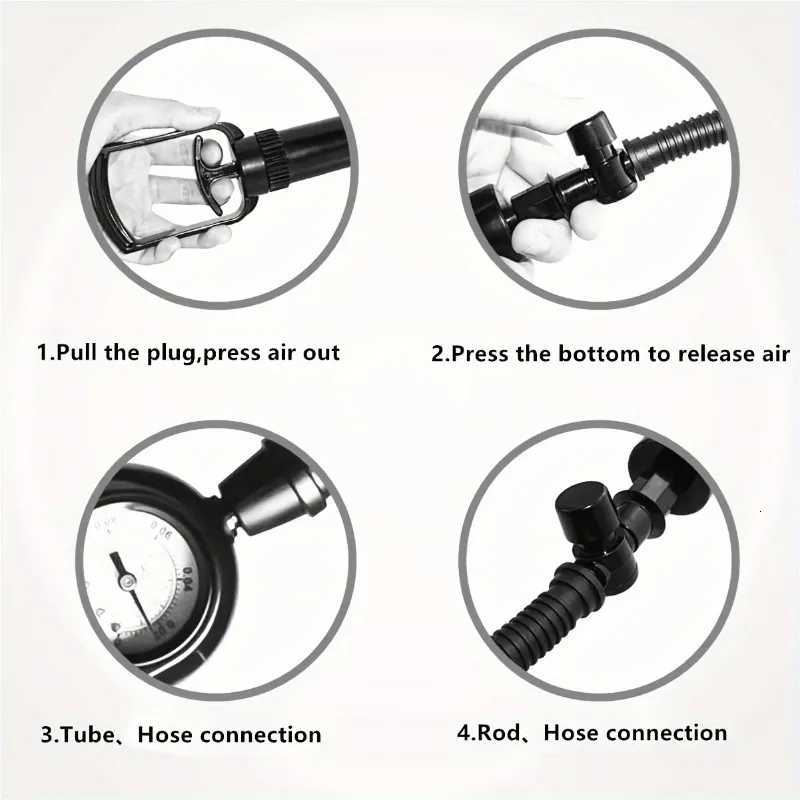 Vacuum Pump Toys for Men with Pressure Gauge with 1 Realistic Vaginal Sleeve 3 Silicone Sets of Mens Penis Pump XJ250819