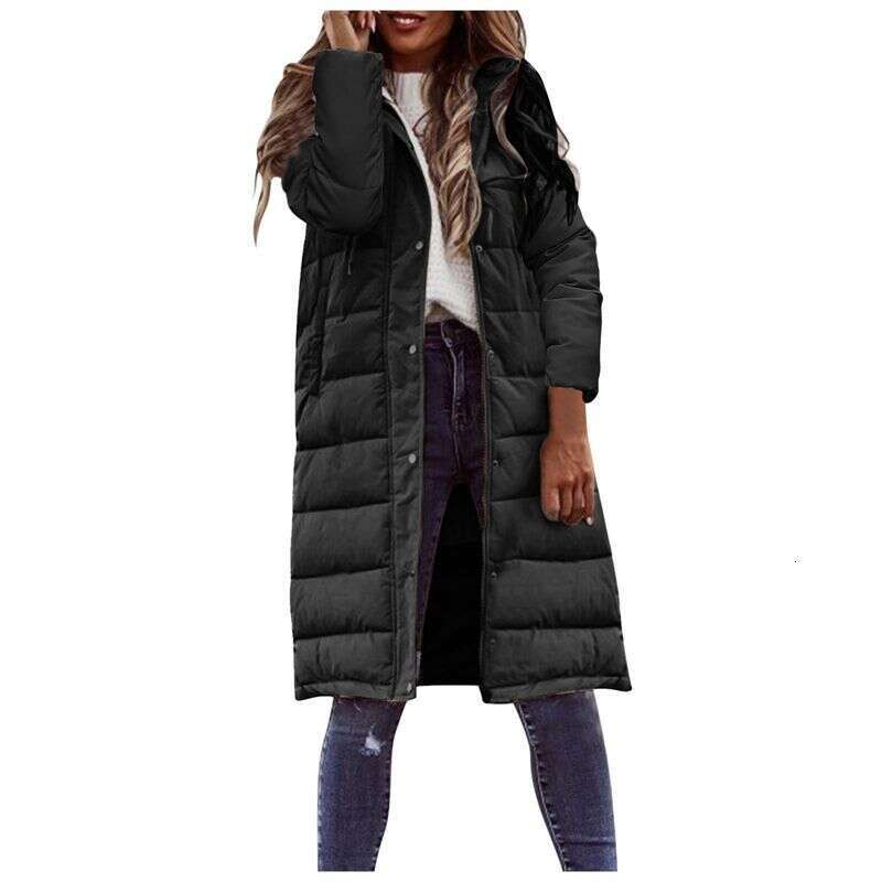 Clothing New Mid Length Casual Hooded Cotton Women's Jacket